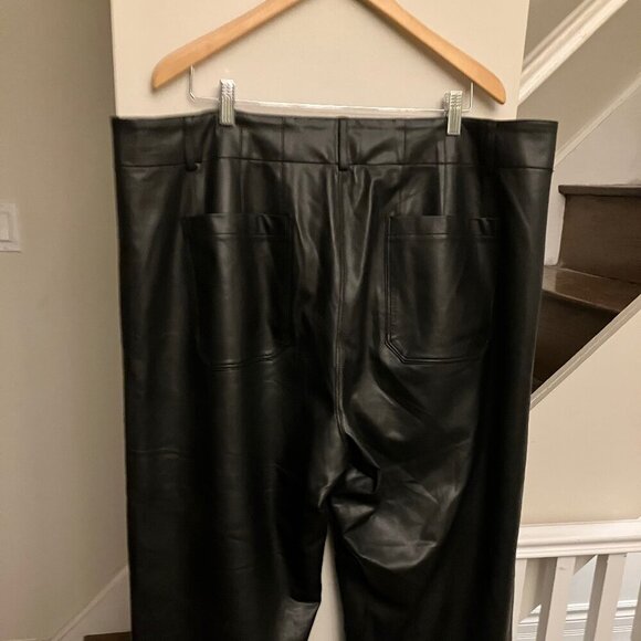 Maeve by Anthropologie Black Leather Colette Pants - Picture 6 of 11